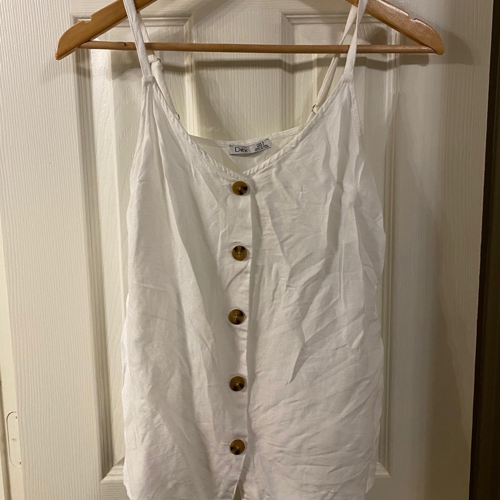 Spaghetti strap white top